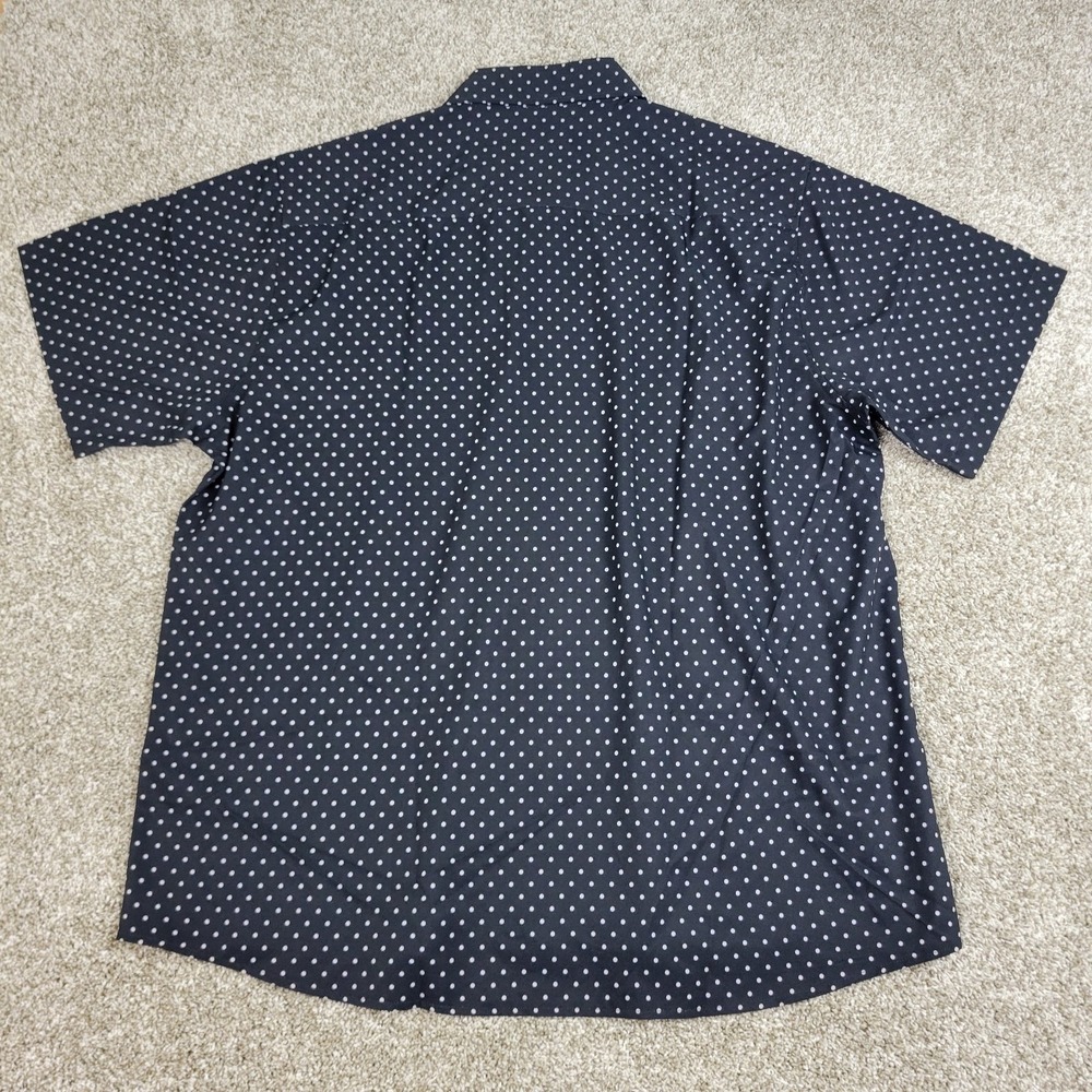Dixxon Flannel Company The Milton Mens 3XL Black Polka Dot Button Down SS - Picture 3 of 6